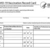 COVID vaccine card for sale